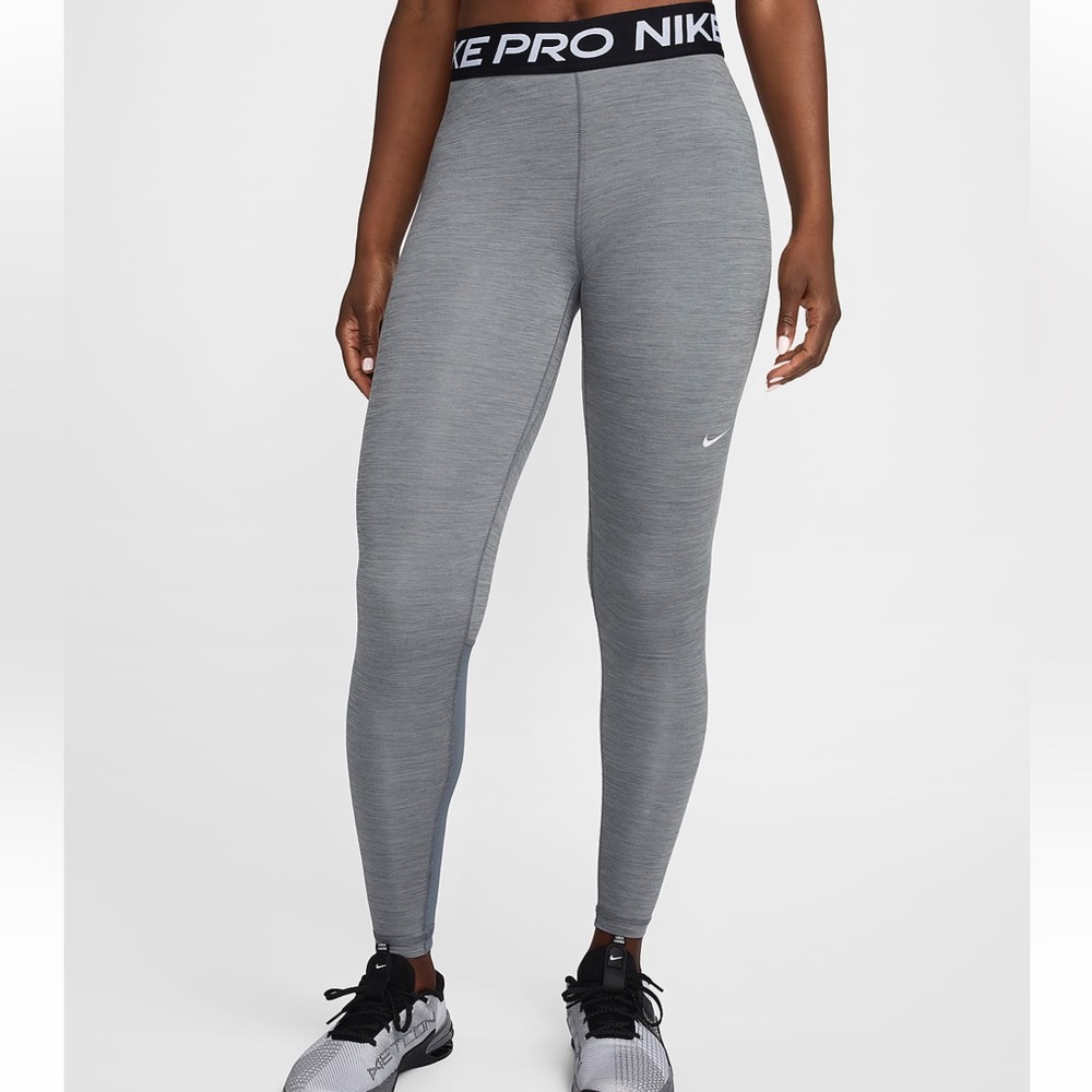 (PLUS) Nike Pro Women's Mid-Rise Mesh-Panelled Leggings